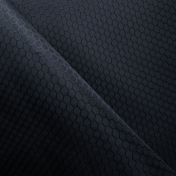 Ткань Оксфорд 300D PU Рип-Стоп СОТЫ, цвет Черный (на отрез)  в Егорьевске