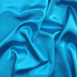 *Ткань Атлас-сатин, цвет Голубой (на отрез)  в Егорьевске