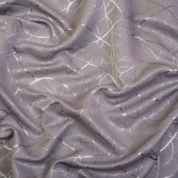 Ткань Блэкаут для штор светозатемняющая 75% &quot;Ледовое тиснение цвет Серый&quot; (на отрез)  в Егорьевске