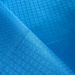Ткань Оксфорд 300D PU Рип-Стоп СОТЫ, цвет Голубой (на отрез)  в Егорьевске