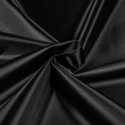 *Ткань Оксфорд 210D PU, цвет Черный (на отрез)  в Егорьевске