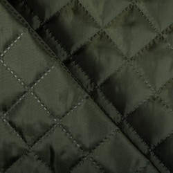 Стеганая подкладочная ткань с синтепоном (100гр/м2), цвет Хаки (на отрез)  в Егорьевске
