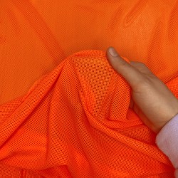 Трикотажная Сетка 75 г/м2, цвет Оранжевый (на отрез)  в Егорьевске